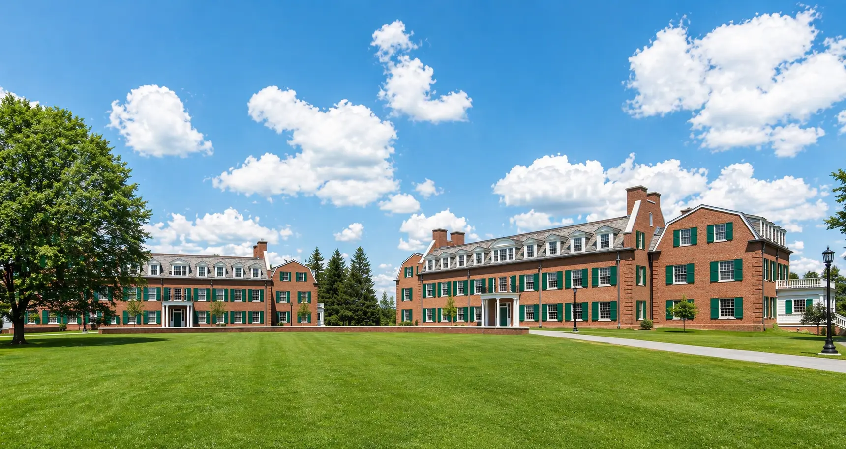 Aerial view of The Hotchkiss School campus